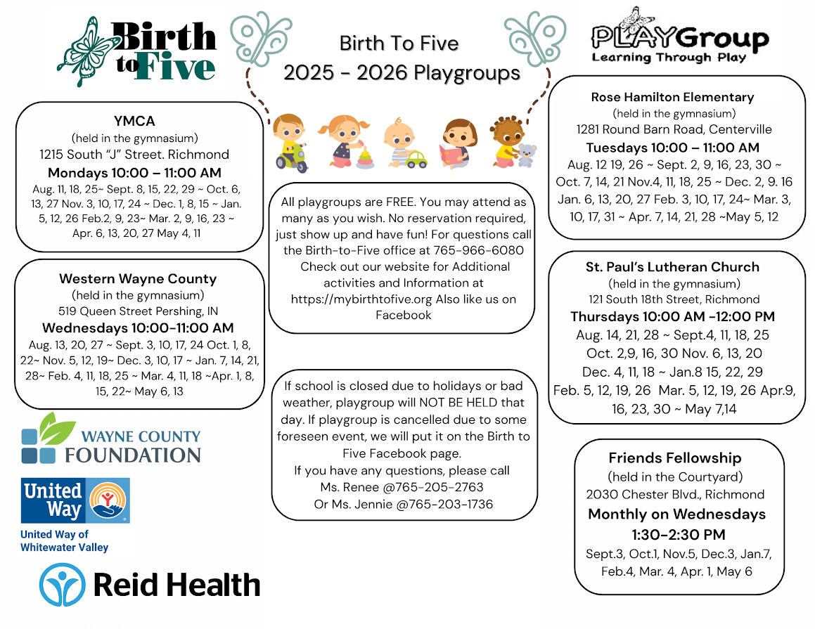 Playgroup Schedule